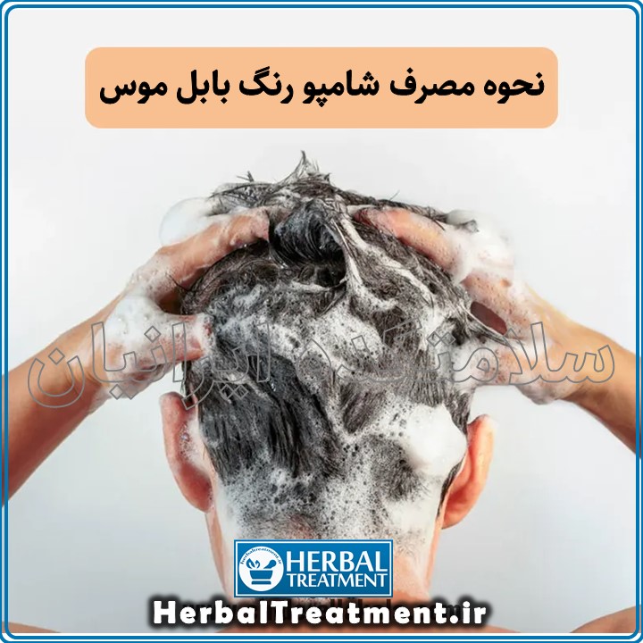 طرز استفاده از شامپو رنگ بابل موس